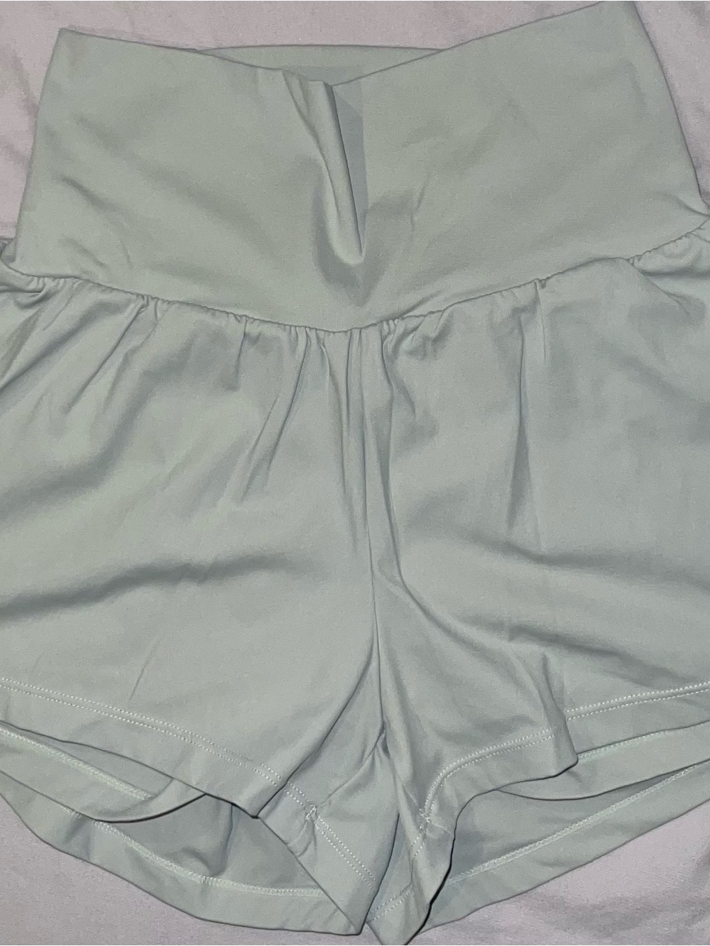 HALARA High-Waist Athletic Shorts - Pale Mint